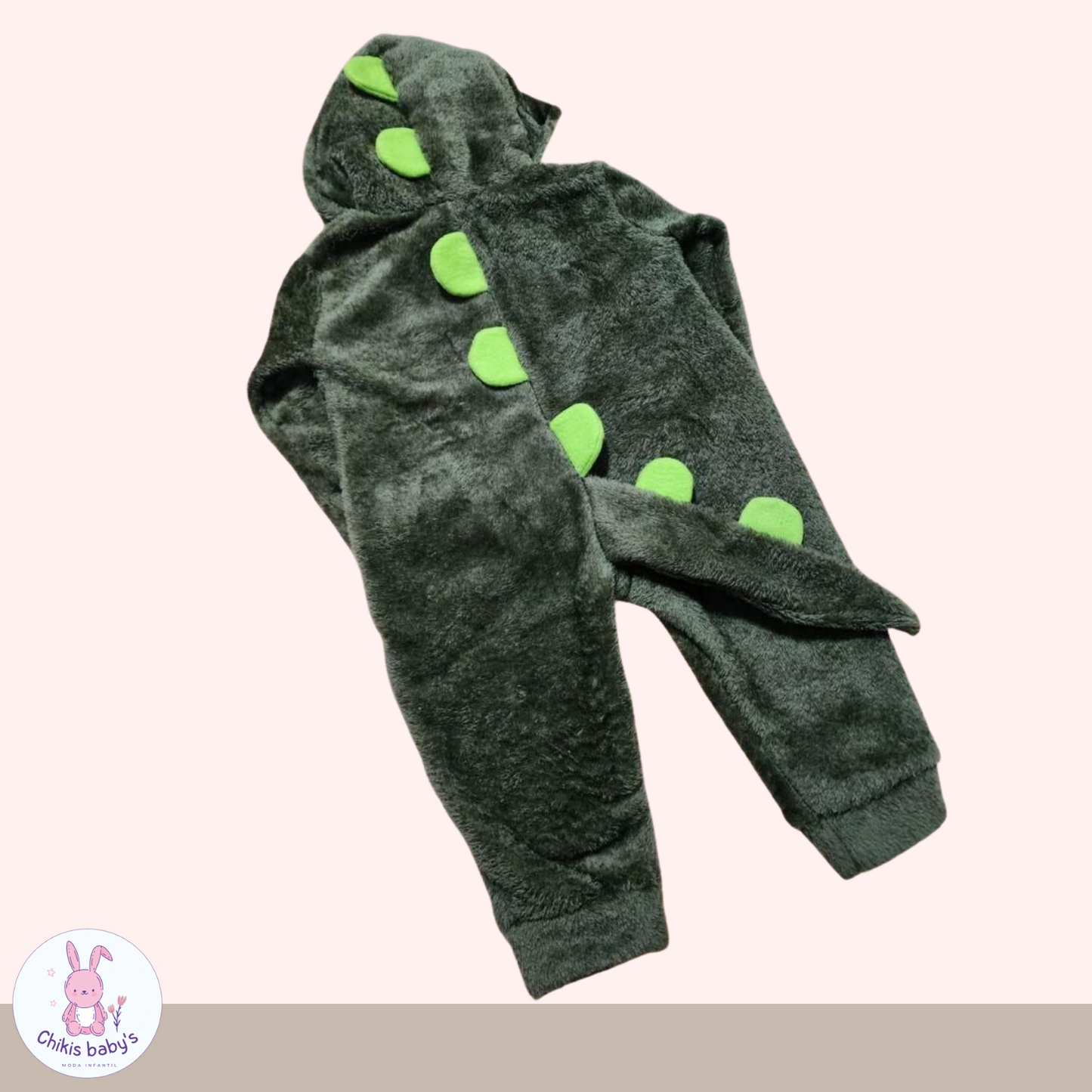 Bebecrece plush dino verde