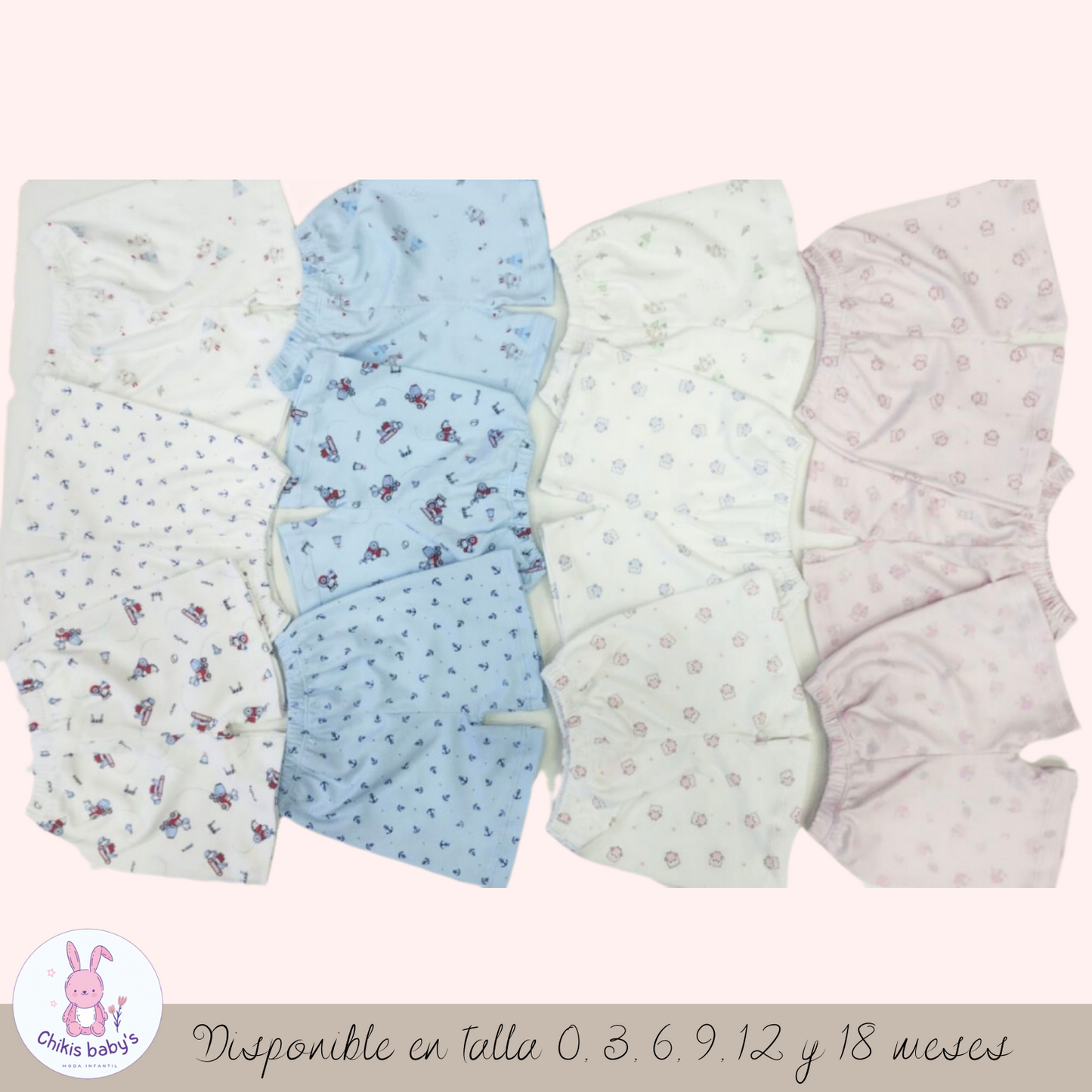 Short estampado x3