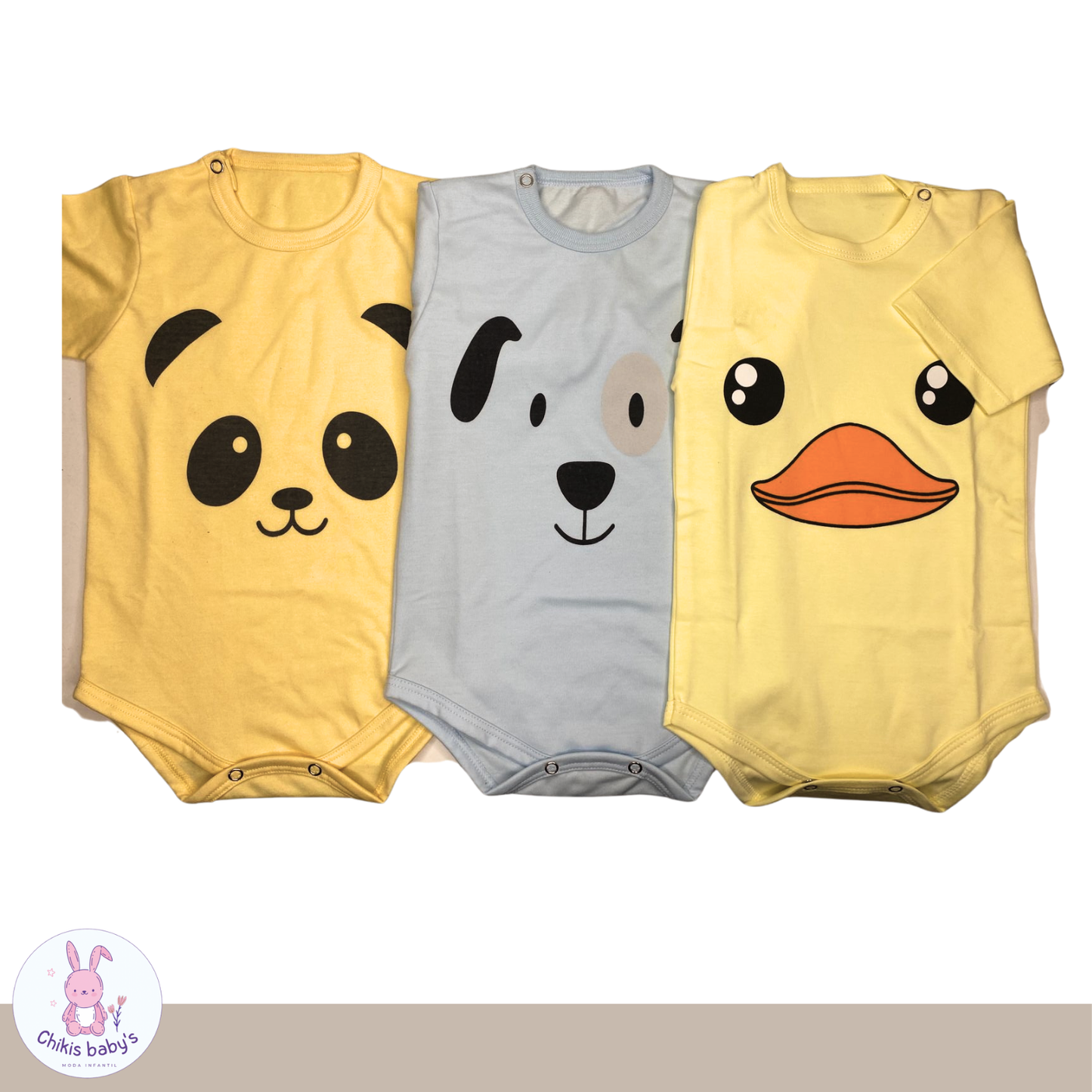 Set de bodys animalitos