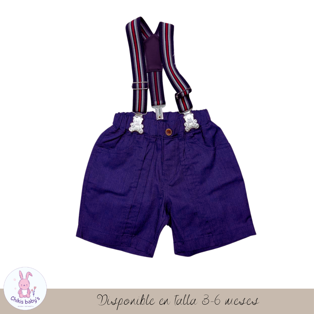 Short con tirantes