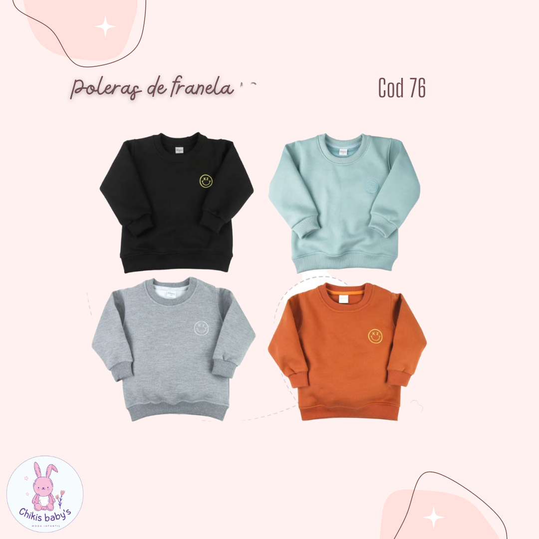 Poleras de franela