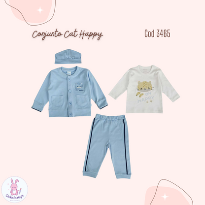 Conjunto Cat Happy