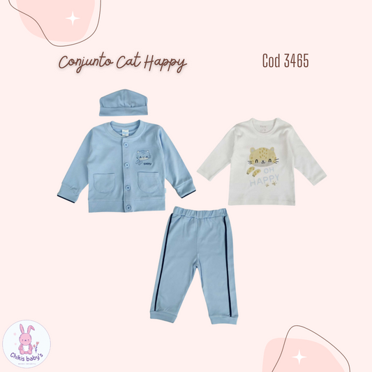 Conjunto Cat Happy