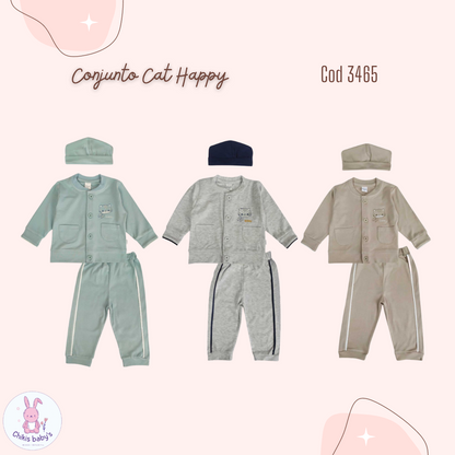 Conjunto Cat Happy