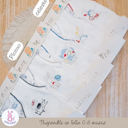 Ajuar jersin body estampado