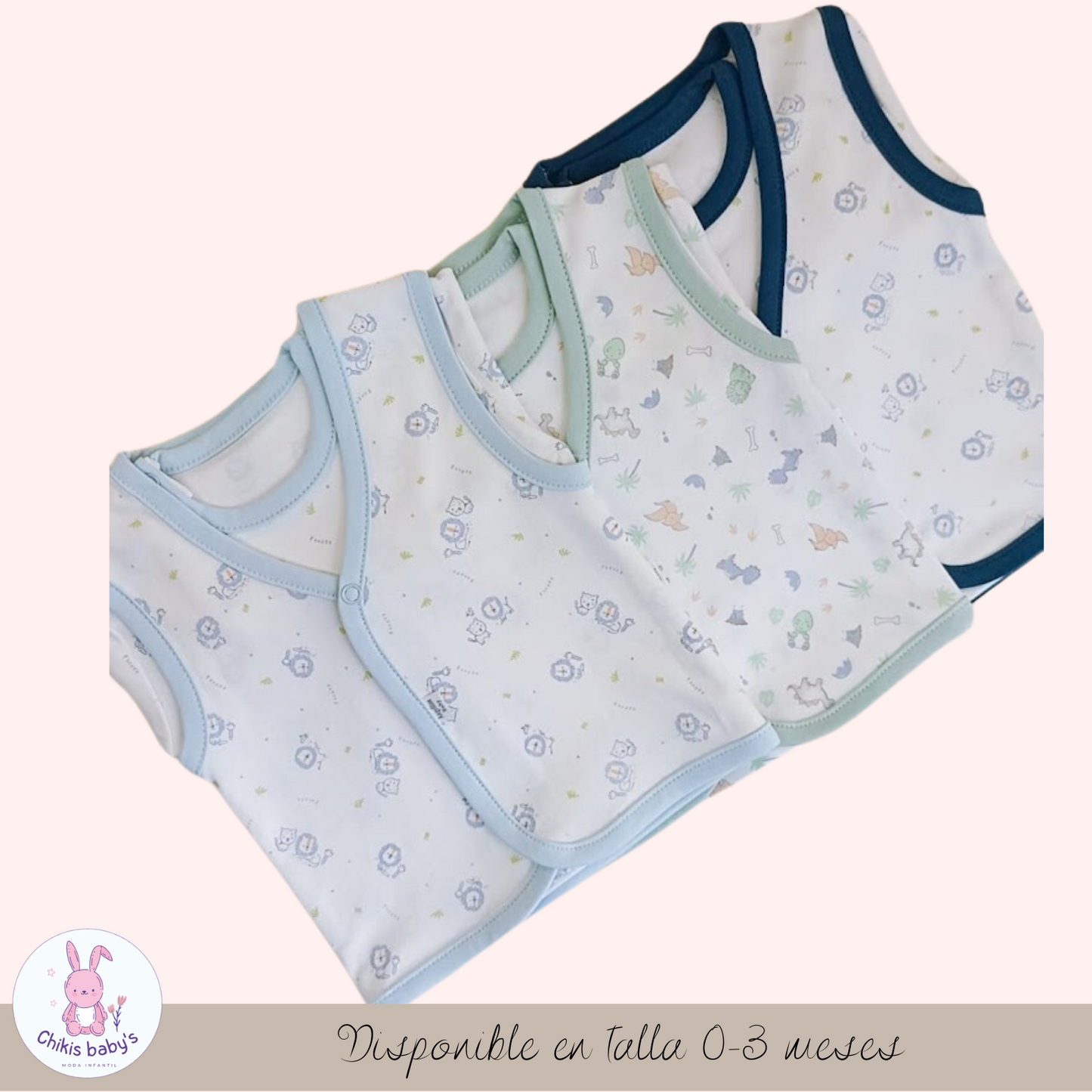 Ajuar de algodón pima estampado