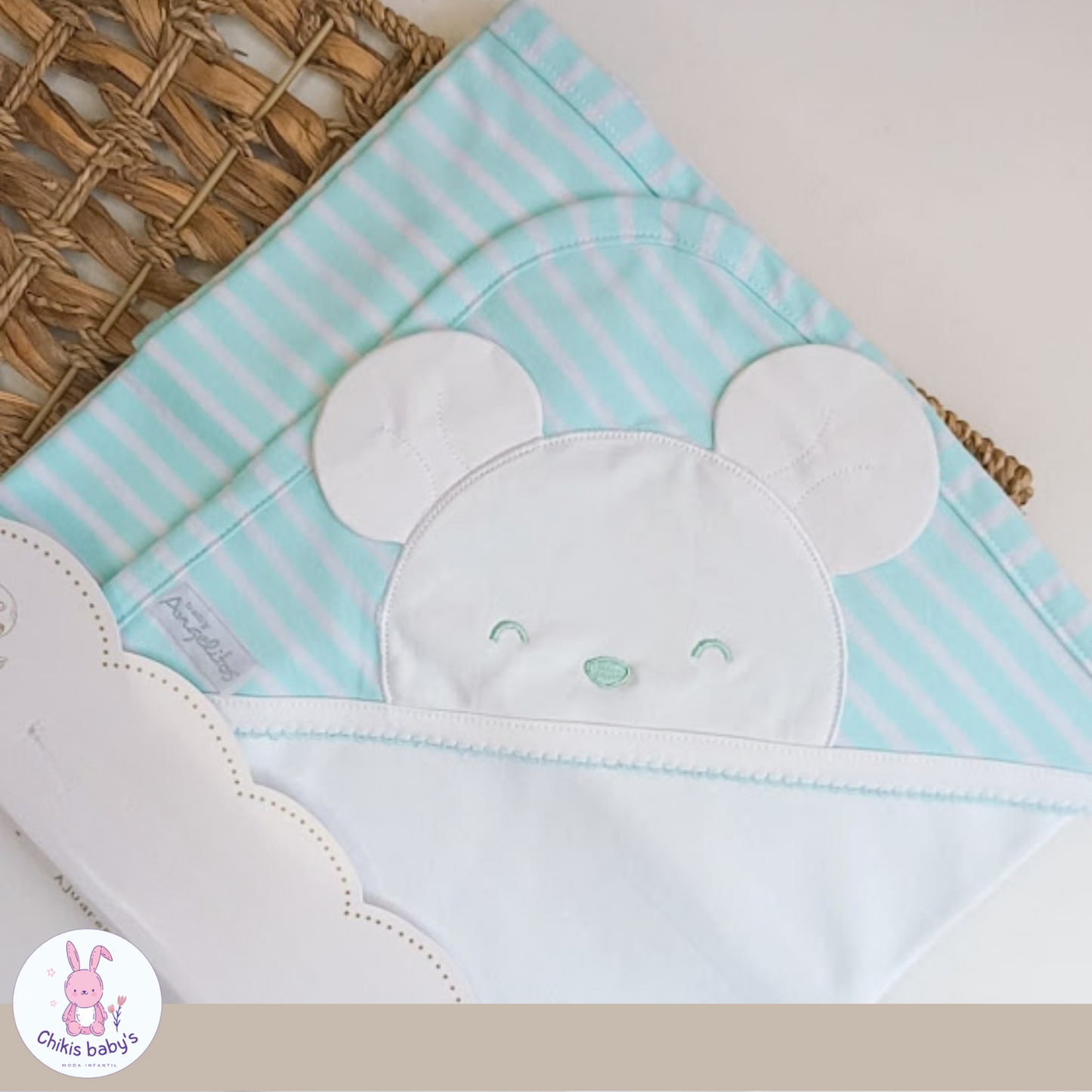 Colcha listada teddy