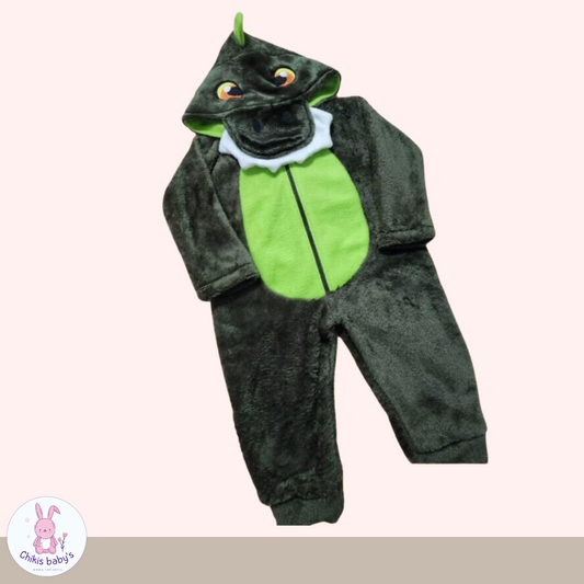 Bebecrece plush dino verde