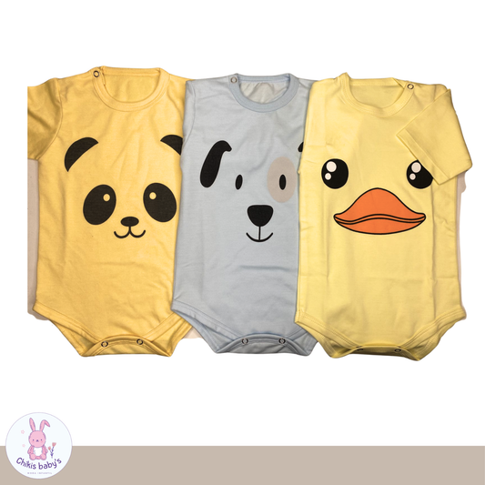 Set de bodys animalitos