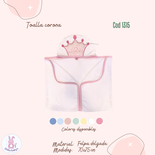 Toalla corona