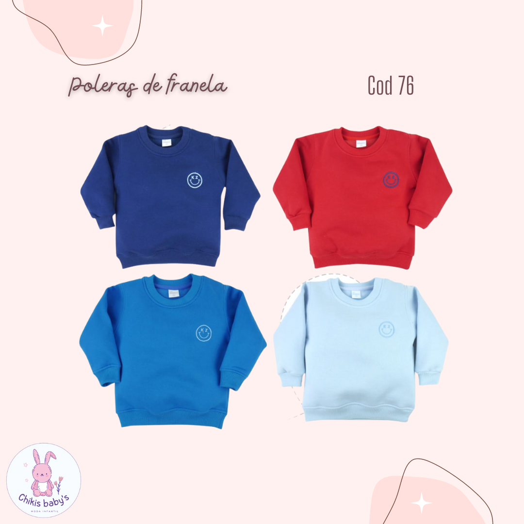 Poleras de franela