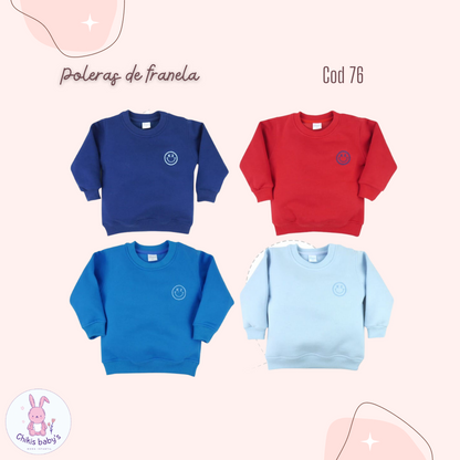 Poleras de franela