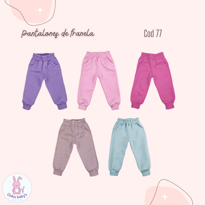 Pantalones de franela
