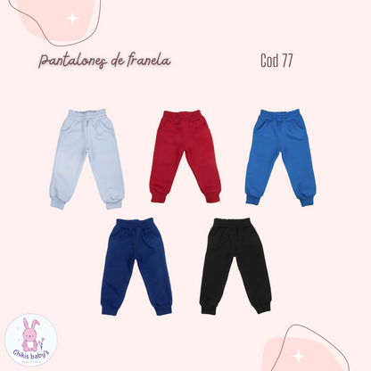Pantalones de franela
