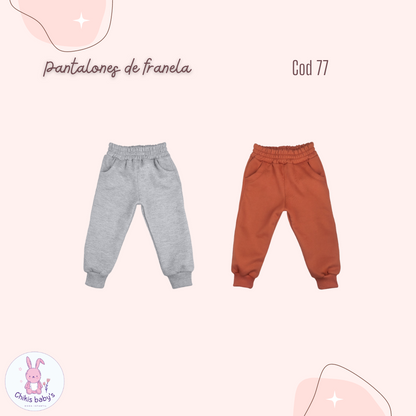 Pantalones de franela