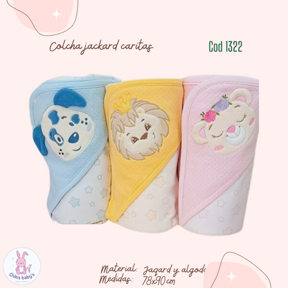 Colcha jackard caritas