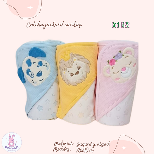 Colcha jackard caritas