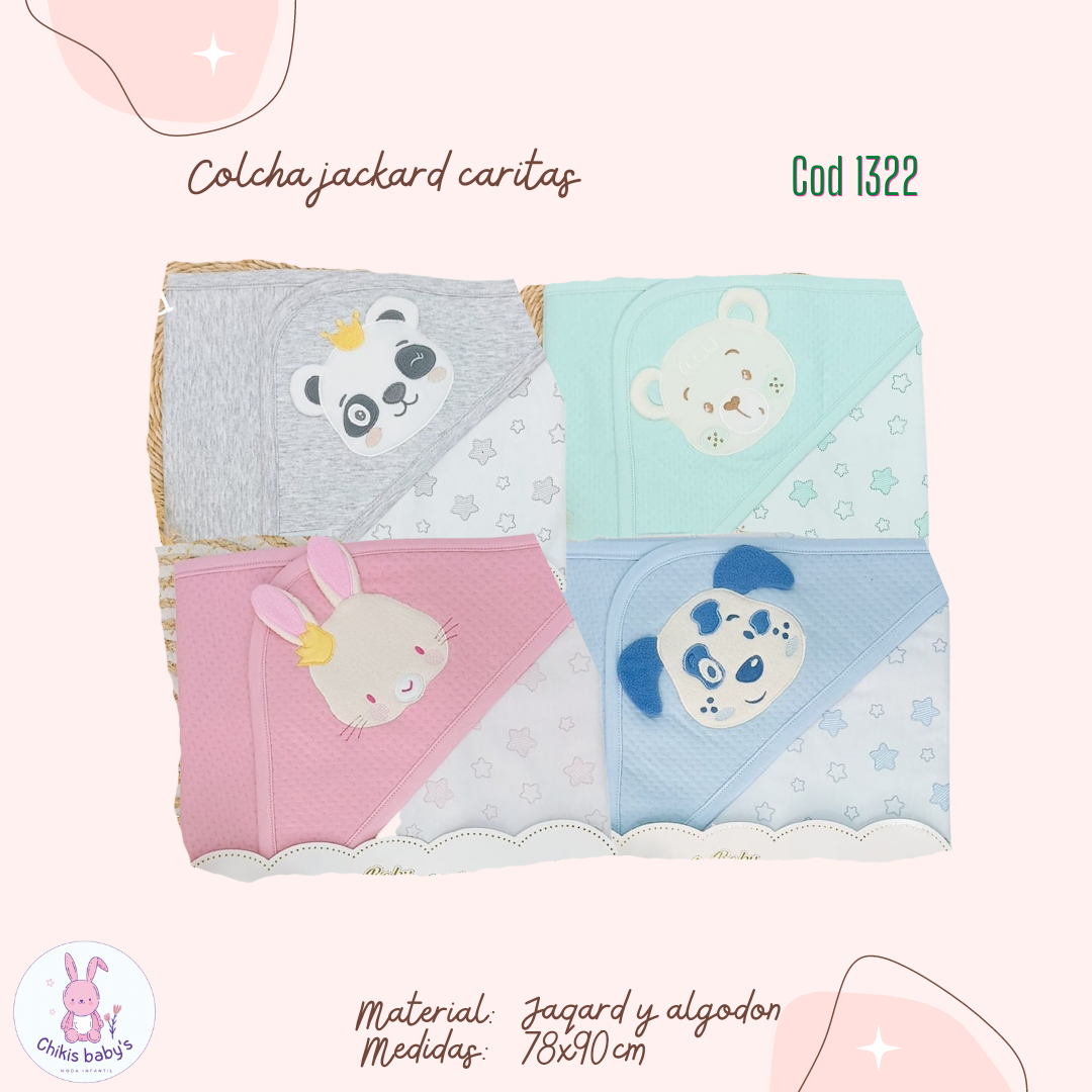 Colcha jackard caritas