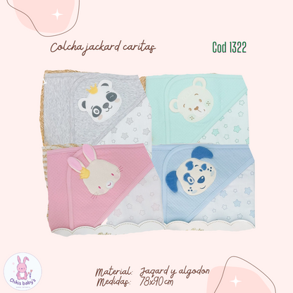 Colcha jackard caritas