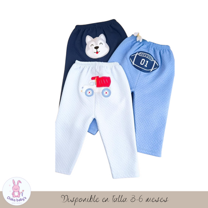 Pantalones de jacqard bordados T2