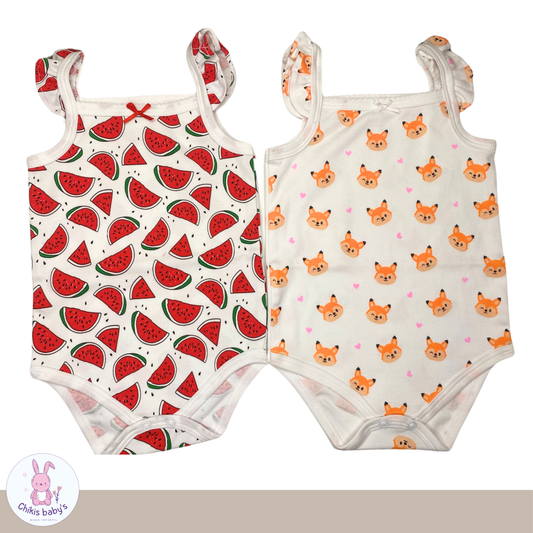 Body alitas estampado x3 unidades