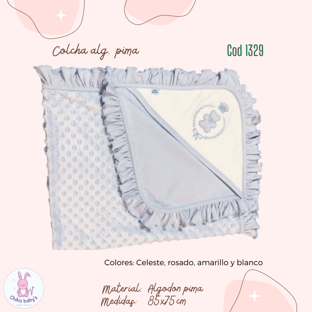 Colcha algodón pima
