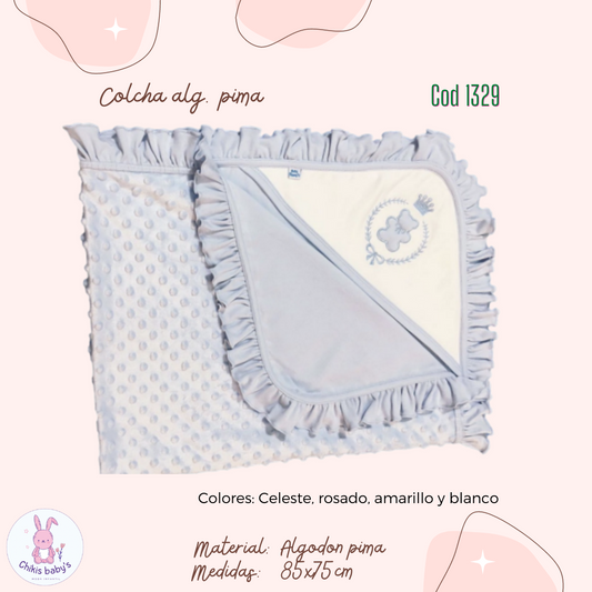 Colcha algodón pima