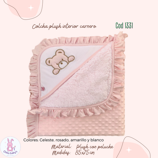 Colcha plush interior carnero