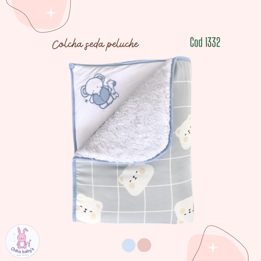 Colcha seda peluche
