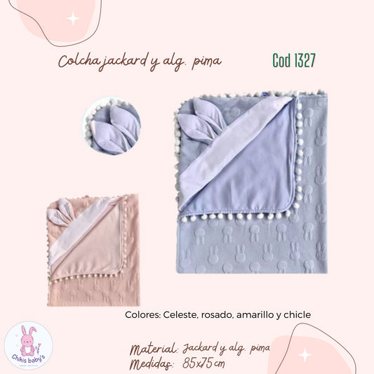 Colcha jackard y algodón pima