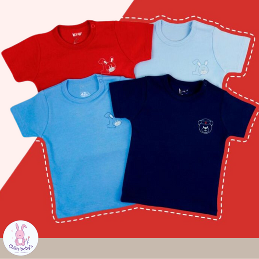 Polo manga corta color entero x3